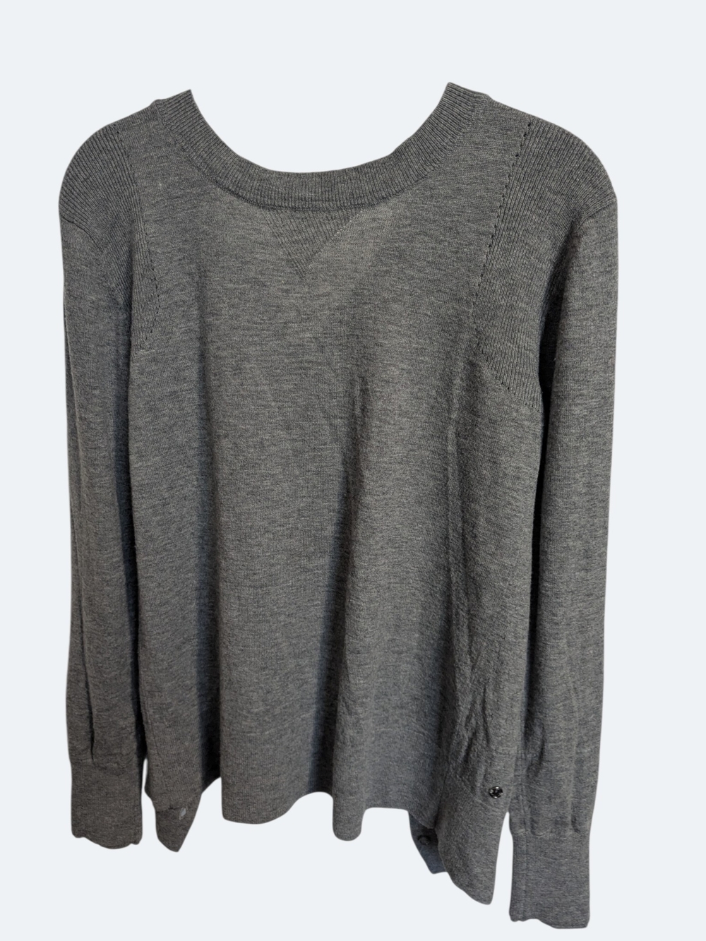 lululemon Women's Open Back Charcoal Grey Crewneck Sweater